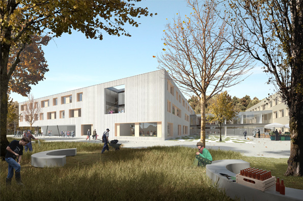 LFS Pyhra, Neubau Schülerheim und Zubau Klassen